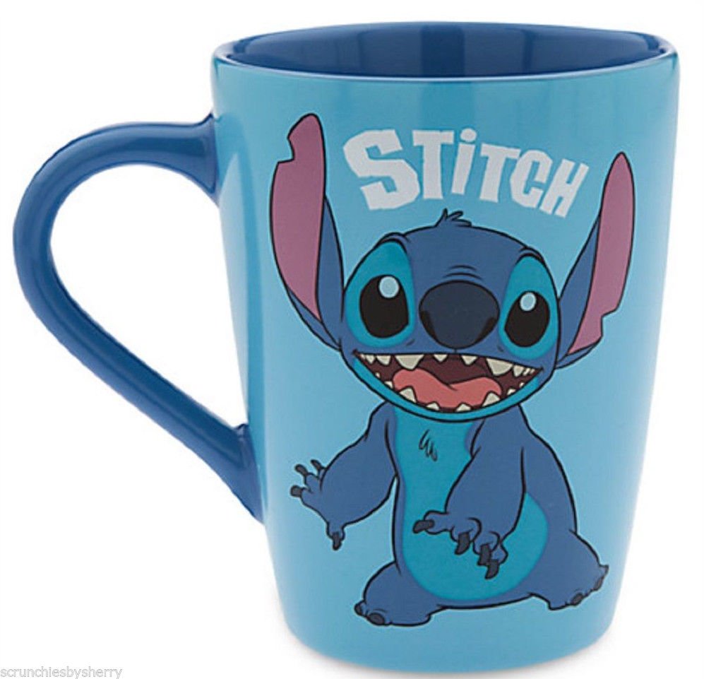 Disney Store Character Mug Stitch 2016 Blue New
