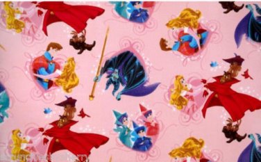 Disney Sleeping Beauty Aurora Pink Blanket  Hand Tied Fleece Baby Pet Lap