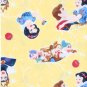 Disney Snow White and the Seven Dwarfs Yellow Blanket  Hand Tied Fleece Baby Pet Lap