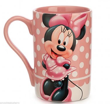 Disney Store Minnie Mouse  Mug and Plush Toy Pink  New