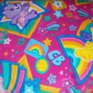 Care Bears Pink Fleece Baby Blanket Pet Lap Hand Tied 30" x 24" New