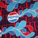 Pepsi Cola Red Blue Fleece Baby Blanket Pet Lap Hand Tied 30" x 24" New
