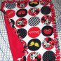 Disney Fleece Baby Blanket Minnie Mouse Circles Pet Lap 30" x 24"