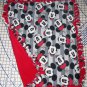 Disney Mickey & Minnie Mouse Gray Blanket Hand Tied Fleece Baby Pet Lap