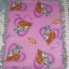 Disney Lady and the Tramp Purple Fleece Baby Blanket Pet Lap 24" x 30"