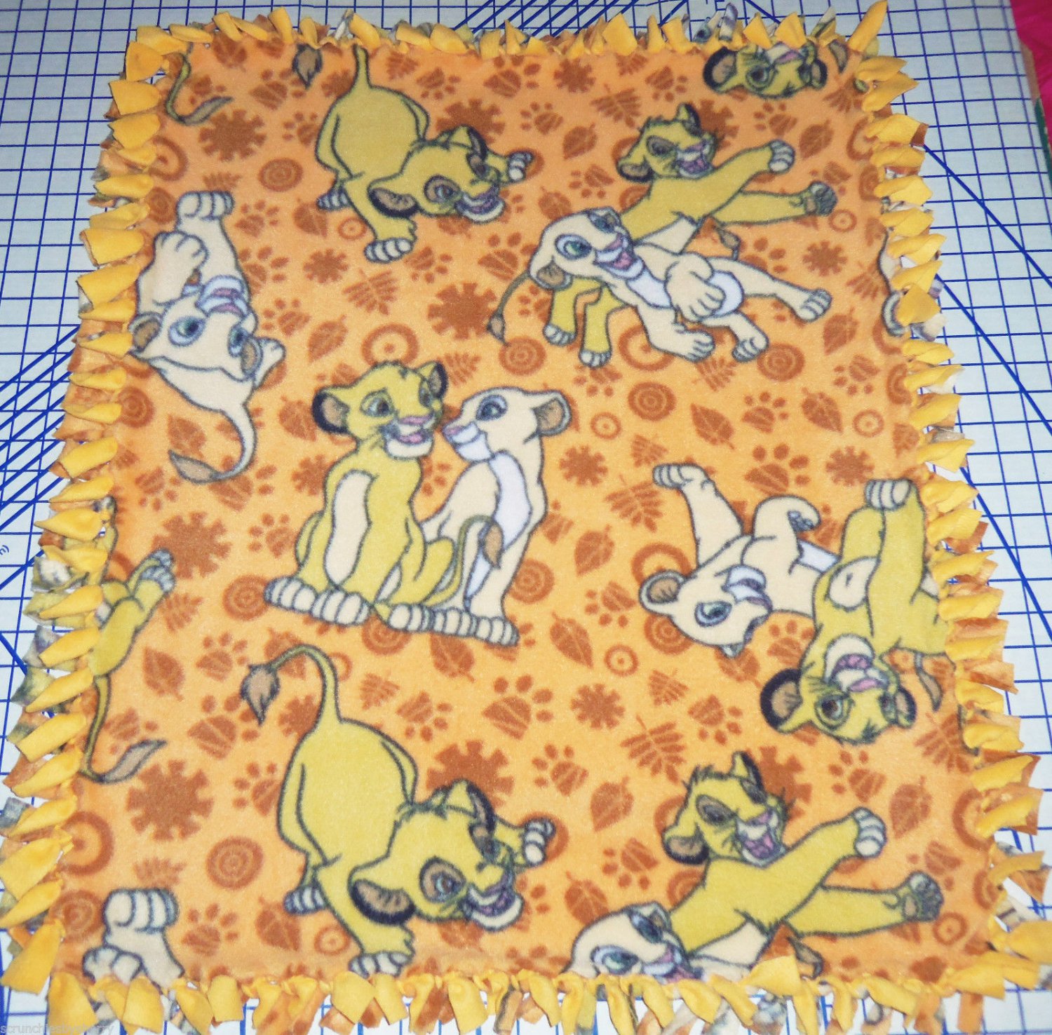 Disney Simba Fleece Baby Blanket Pet Lap 24" x 30" The Lion King