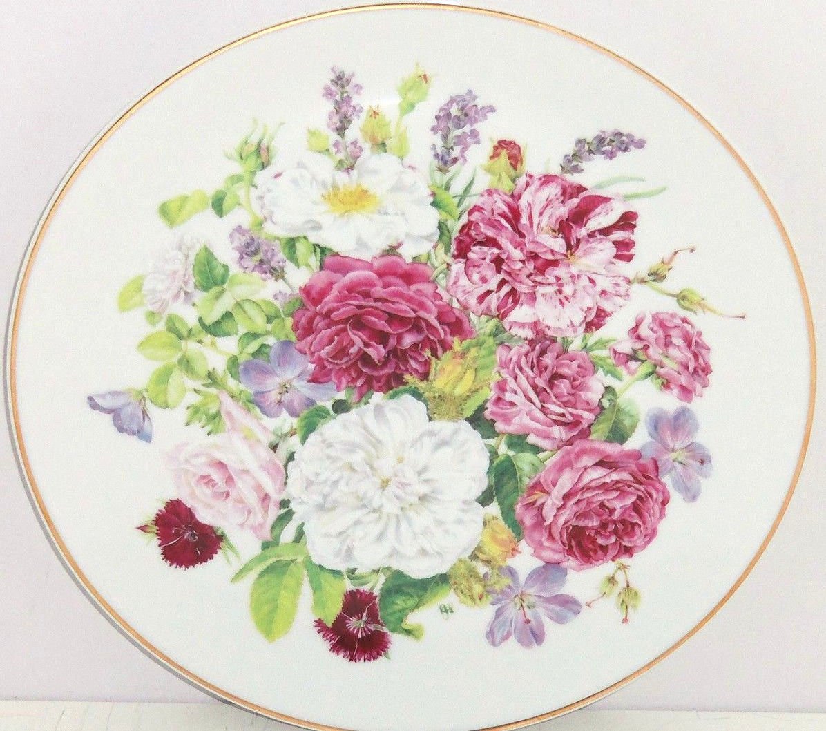 Majesty Rose Flowers Collector Plate The Franklin Mint Regal Heritage