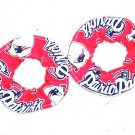 2 New England Patriots Football Fabric Mini Hair Scrunchies Scrunchie NFL