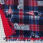 New England Patriots Baby Blanket Plaid Hand Tied Fleece Pet Dog NFL Football