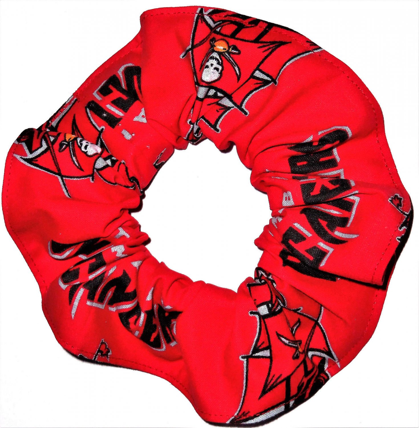 Tampa Bay Buccaneers Red Fabric Hair Scrunchies Nfl New