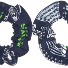 Seattle Seahawks Football Fabric Hair Scrunchies NFL Set of 2