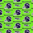 Seattle Seahawks Football Lime Green Fabric Hair Scrunchies NFL