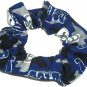 3 Indianapolis Colts Fabric Hair Scrunchies Ties NFL