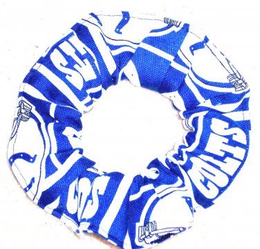 Indianapolis Colts Football Duck Cloth Fabric Hair Scrunchie Scrunchies NFL