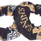 2 New Orleans Saints Black Fabric Hair Tie Scrunchie NFL NEW