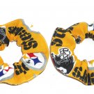 2 Pittsburgh Steelers Football Goldk Fabric Mini Hair Scrunchies Scrunchie NFL