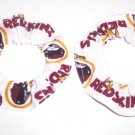 2 Washington Redskins Football Fabric Mini Hair Scrunchies Scrunchie NFL