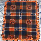 Chicago Bears Blanket Plaid Fleece Baby Pet Dog NFL Football Shower Gift