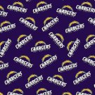 2 Los Angeles Charges Football Blue Fabric Mini Hair Scrunchies Scrunchie NFL