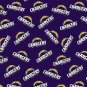 2 Los Angeles Charges Football Blue Fabric Mini Hair Scrunchies Scrunchie NFL