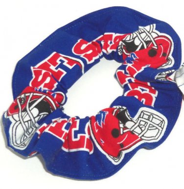 Buffalo Bills Football Blue Fabric Hair Scrunchie Scrunchies NFL