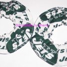 New York Jets Football Fabric Mini Hair Scrunchies Scrunchie NFL Set of 2