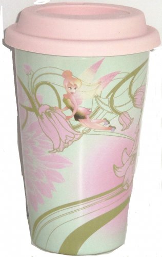 Disney Travel Mug Cup with Lid Tinker Bell Theme Parks New