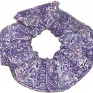 Purple Paisley Print Fabric Hair Scrunchie Scrunchies By Sherry Purple Paisley Print Fabric Hair Scrunchie Scrunchies By Sherry