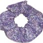 Purple Paisley Print Fabric Hair Scrunchie Scrunchies By Sherry