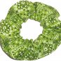 Lime Green Bandana Print Fabric Hair Scrunchie Scrunchies By Sherry