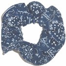 Navy White Bandana Print Fabric Hair Scrunchie Scrunchies By Sherry Navy White Bandana Print Fabric Hair Scrunchie Scrunchies By Sherry