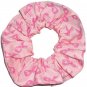 Pink Ribbon Breast Cancer Awareness Dots Fabric Hair Scrunchie Scrunchies