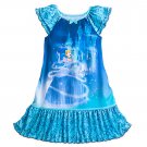 Disney Store Cinderella Nightshirt Girls Blue Size 3