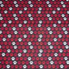 Dog Paw Prints Red White on Black Fabric Hair Ties Scrunchie Scrunchies by Sherry Dog Paw Prints Red White on Black Fabric Hair Ties Scrunchie Scrunchies by Sherry
