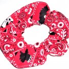 Red Bandana Dog Print Fabric Hair Ties Scrunchie Scrunchies by Sherry Red Bandana Dog Print Fabric Hair Ties Scrunchie Scrunchies by Sherry