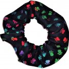 Dog Paw Prints Tie Dyed Rainbow on Black Fabric Hair Ties Scrunchie Scrunchies by Sherry Dog Paw Prints Tie Dyed Rainbow on Black Fabric Hair Ties Scrunchie Scrunchies by Sherry