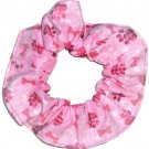 Pink Plaid Paw Prints Fabric Hair Ties Scrunchie Scrunchies by Sherry Pink Plaid Paw Prints Fabric Hair Ties Scrunchie Scrunchies by Sherry