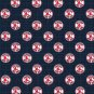 Boston Red Sox Mini Print Fabric Hair Ties Scrunchie Scrunchies by Sherry MLB Baseball