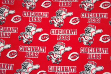 Cincinnati Reds Fleece Blanket Hand Tied Baby Pet Dog Lap MLB Baseball