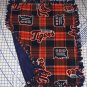 Detroit Tigers Plaid Fleece Blanket Hand Tied Baby Pet Dog Lap MLB Baseball