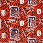 Detroit Tigers Striped Fleece Blanket Hand Tied Baby Pet Dog Lap MLB Baseball