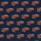 Detroit Tigers Mini Print Fabric Hair Ties Scrunchie Scrunchies by Sherry MLB Baseball