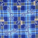 Kansas City Royals Plaid Fleece Baby Pet Dog Blanket MLB Baseball