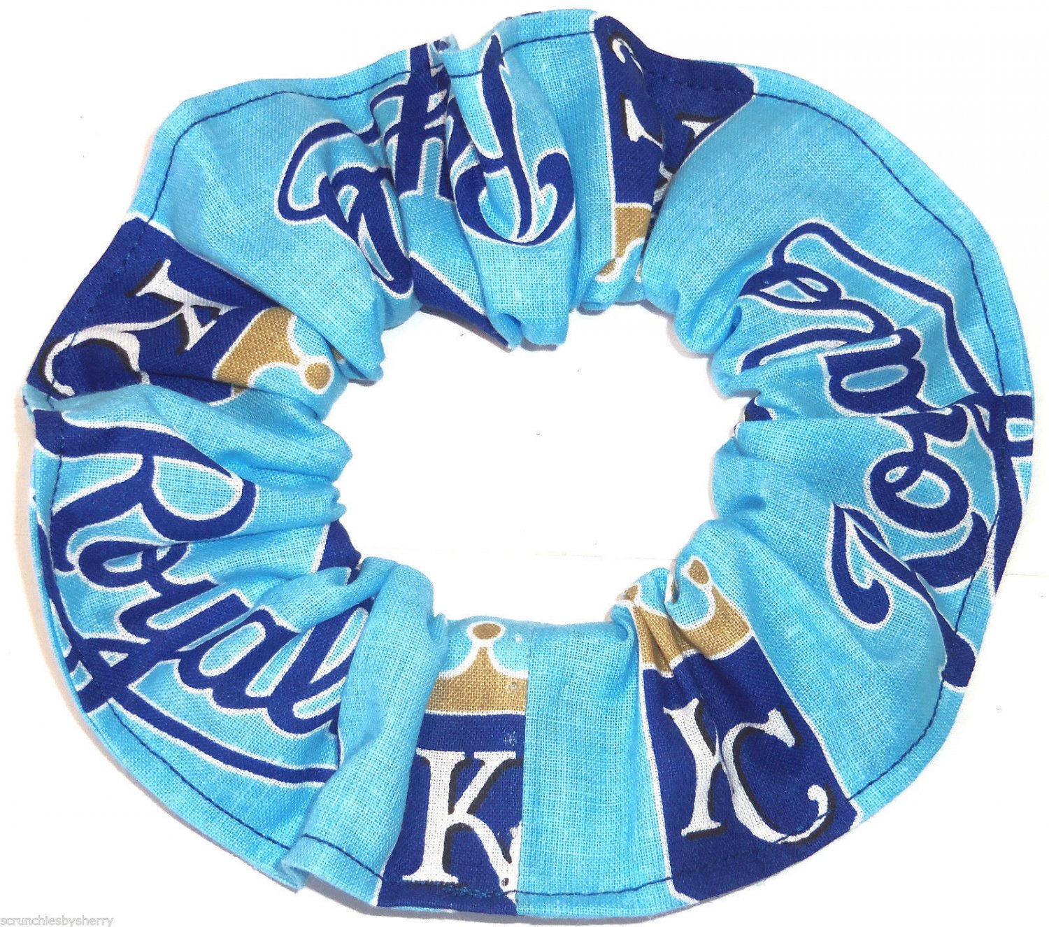 Kansas City Royals Blue Fabric Hair Scrunchie Scrunchies By Sherry