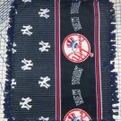 New York Yankees Border Fleece Baby Pet Lap Blanket MLB Baseball