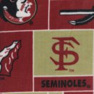 Florida State Seminoles Patchwork Fleece Blanket Hand Tied Baby Pet Dog Lap NCAA College