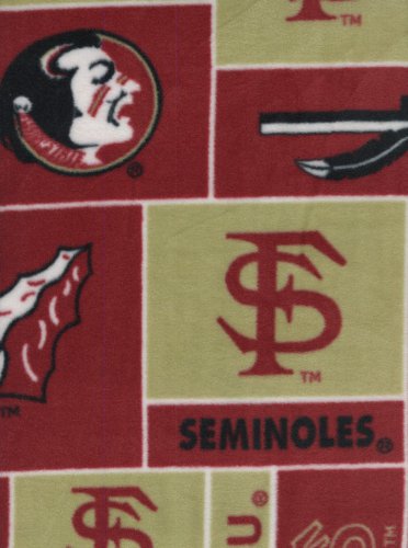 Florida State Seminoles Patchwork Fleece Blanket Hand Tied Baby Pet Dog Lap NCAA College