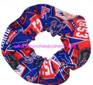 Florida Gators New Tossed Fabric Hair Scrunchie Scrunchies by Sherry NCAA