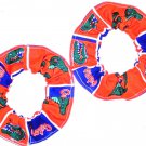 Florida Gators Fabric Mini Hair Scrunchies by Sherry Scrunchie NCAA Set of 2