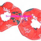 Florida Gators Orange Fabric Mini Hair Scrunchies by Sherry Scrunchie NCAA Set of 2